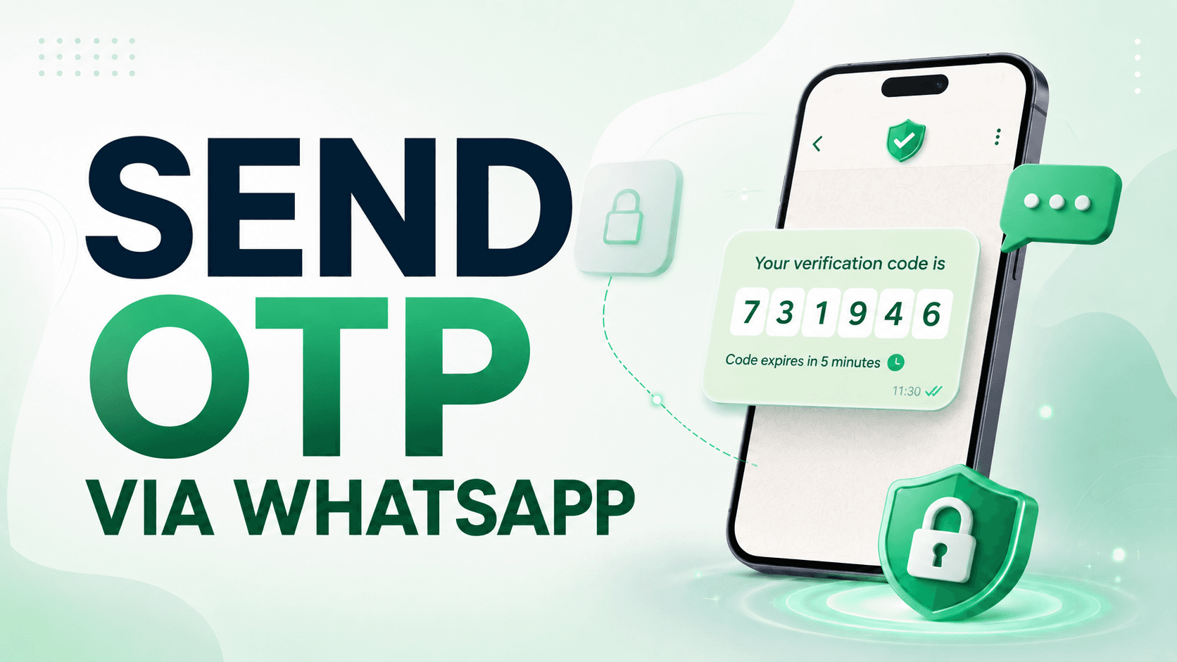WhatsApp OTP verification code sent through OnSync